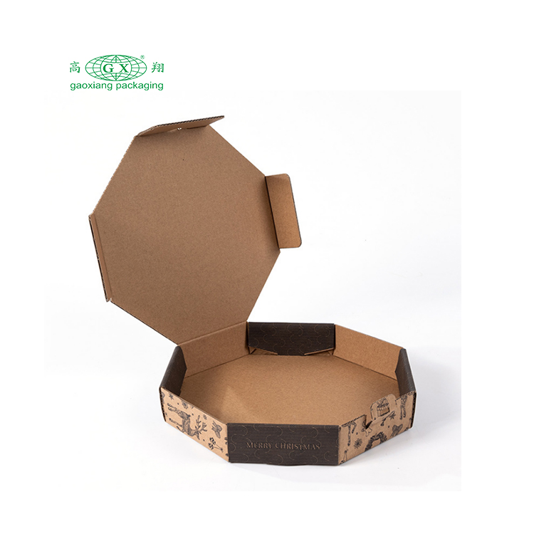 جعبه پیتزا کاغذ کرافت موجدار 9 10 11 12 14 18 اینچی چاپ سفارشی ارزان تمام سایز