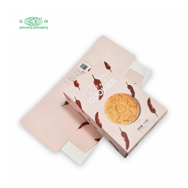 عمده فروشی سفارشی آرم آجیل و مغز جعبه کاغذ جعبه مواد غذایی بسته بندی بیسکویت جعبه کاغذی