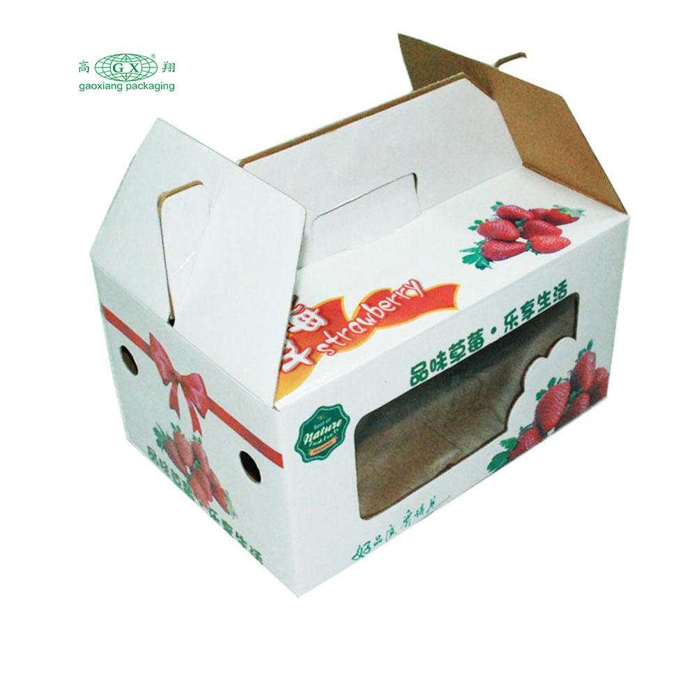 جعبه حمل کارتن مقوایی رنگارنگ قابل بازیافت سفارشی برای میوه و سبزیجات