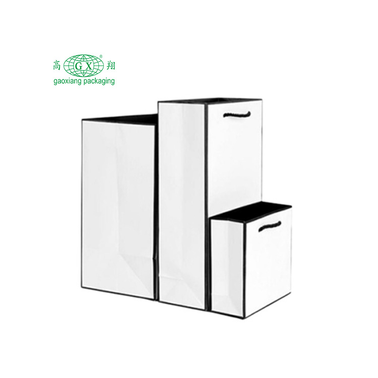 کیسه مو کاغذی مد چاپ شده با لوگوی سفارشی کارخانه با برچسب خصوصی