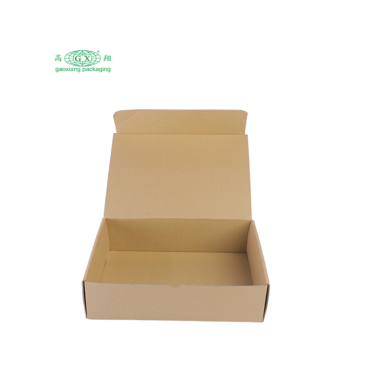 جعبه های پستی بسته بندی قهوه ای کرافت بازیافت کاغذ سفارشی جعبه های بسته بندی راه راه چاپ شده