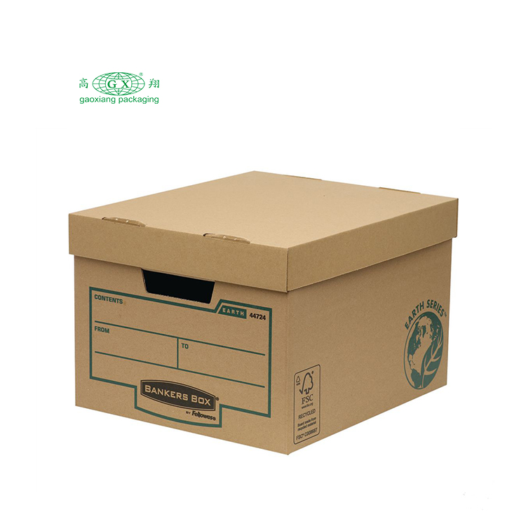 جعبه مقوایی جعبه متحرک کاغذ راه راه با کیفیت بالا برای ذخیره سازی سنگین